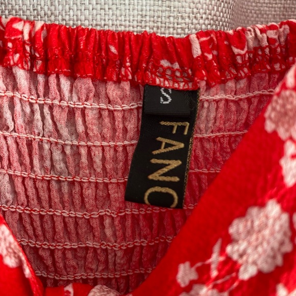 Red summer dress - Picture 2 of 2